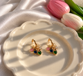 Heart Charm Hoops