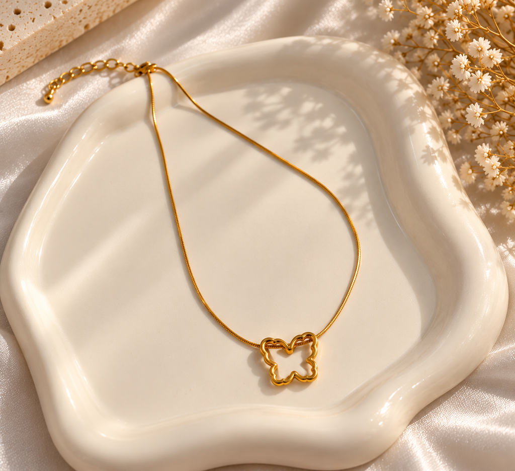Butterfly shaped necklace