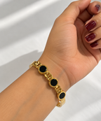 Black Aura Gold Bracelet