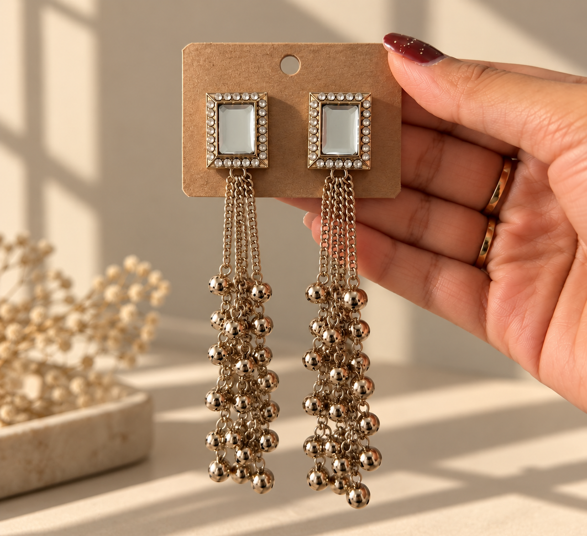 Noor Mirror Earrings