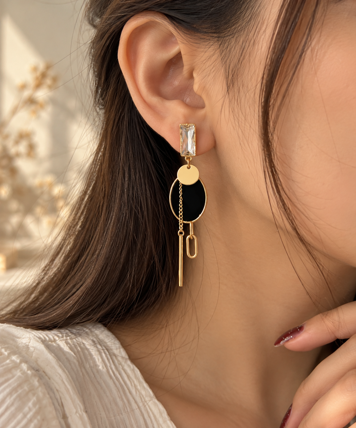 Midnight Drop Earrings