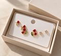 Cherry Bloom Earring Set