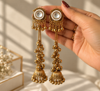 Mirror Jhumka Earrings