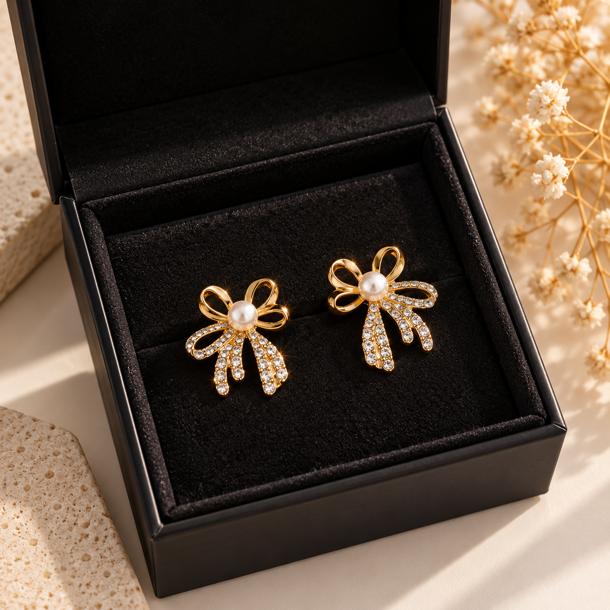Pearl Bow Studs