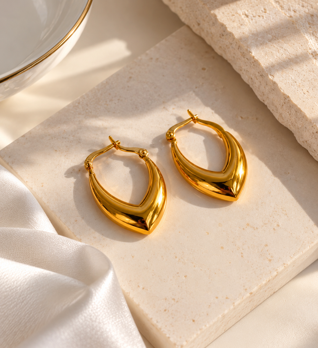 V- shaped Chunky Earrings