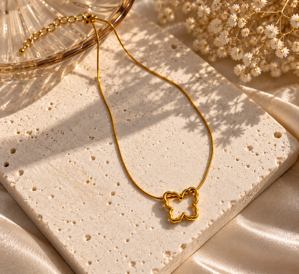 Butterfly shaped necklace