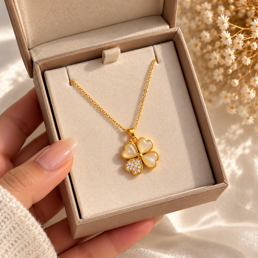 Pearl Clover Necklace