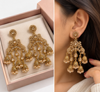 Royal Kundan Jhumka Chandbali Earrings
