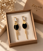 Midnight Drop Earrings