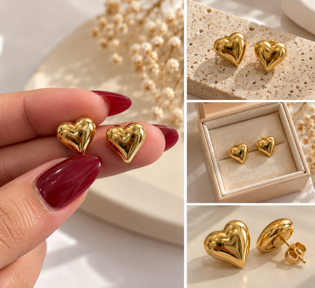 Heart Shape Studs