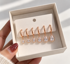 Crystal Earring Set – Stainless Steel